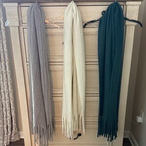 LC Lauren Conrad Textured Scarves - SET OF THREE